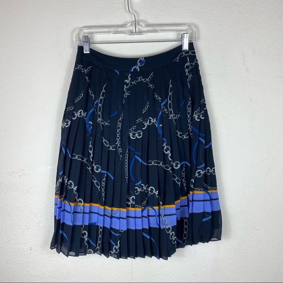 ANN TAYLOR Ribbon Chain Pleated Skirt - Picture 6 of 12